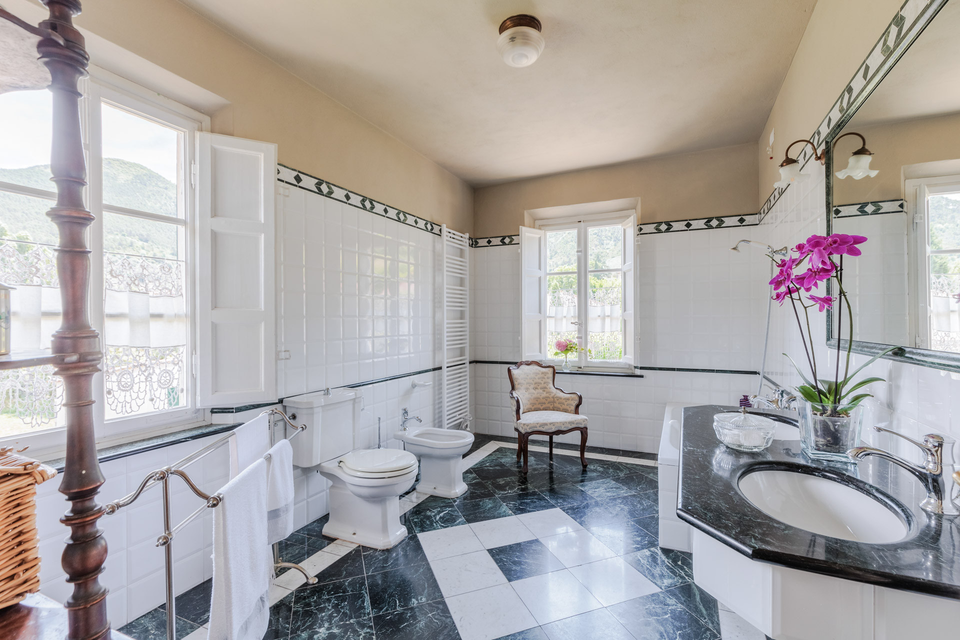 First-floor shared bathroom