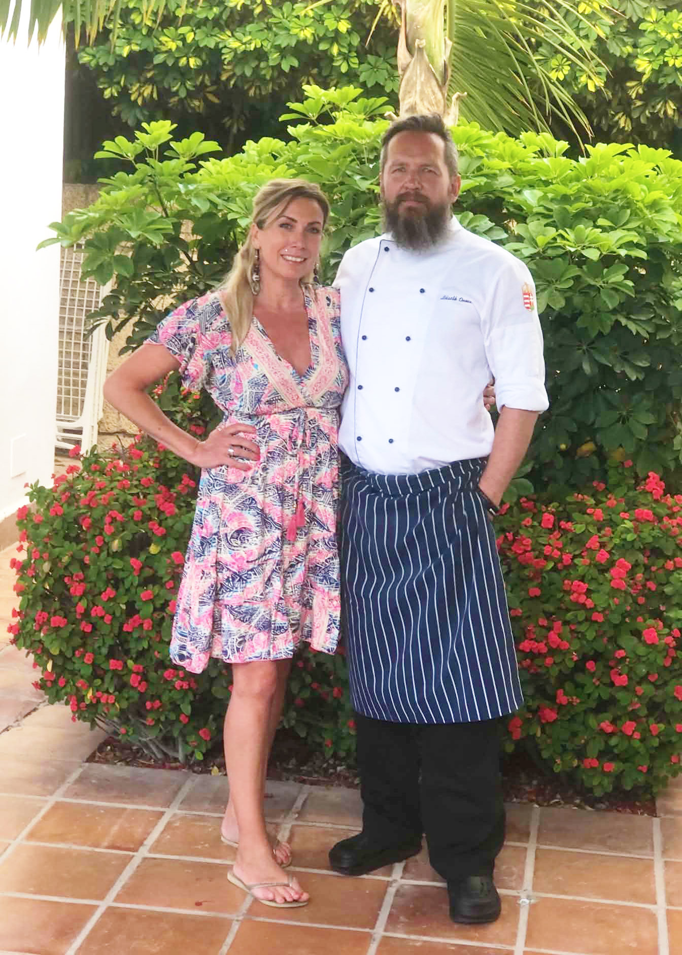 Natalie Forrester and Chef László Orosz